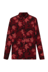 Maison Kitsuné BURGUNDY Shirt with print