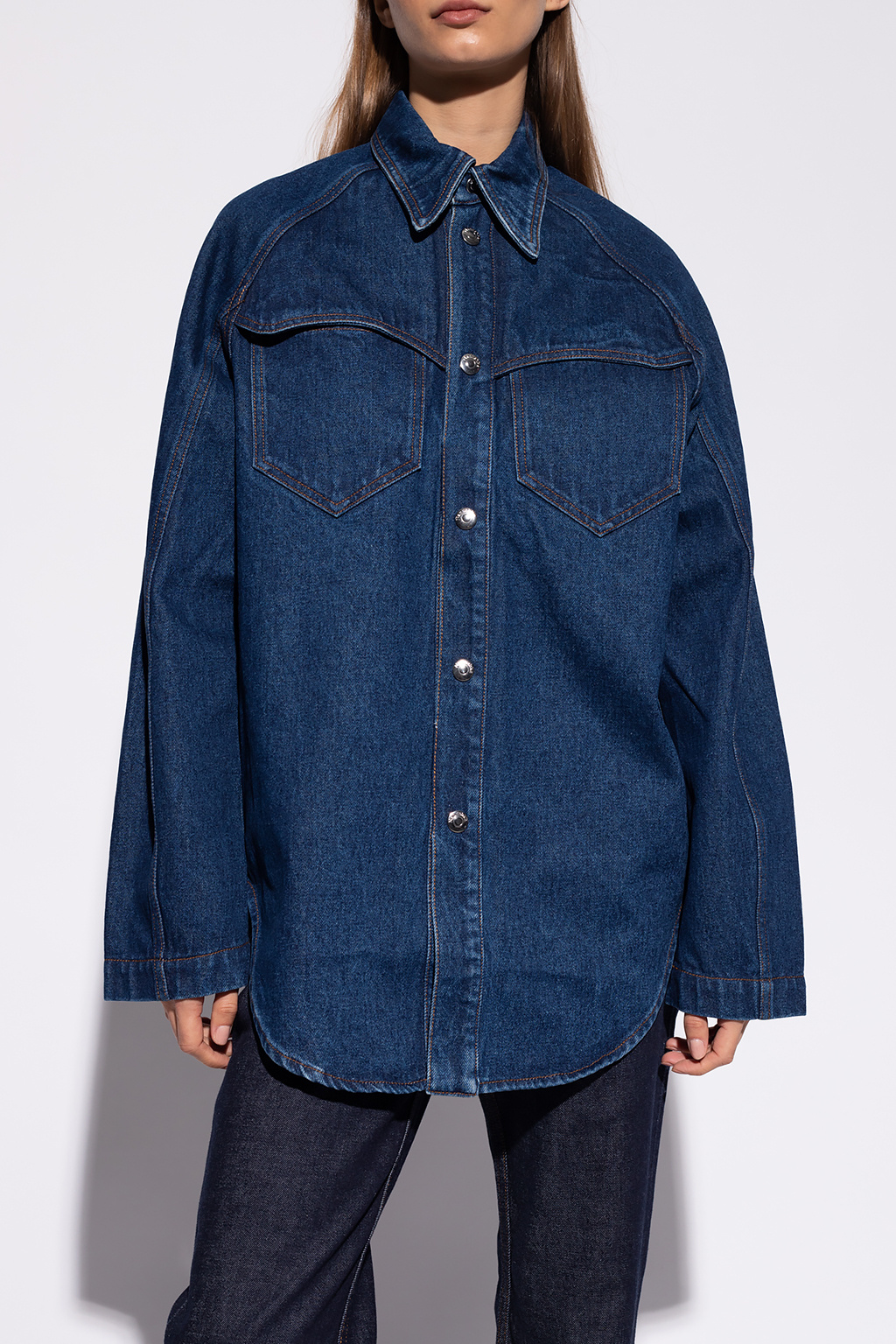 Nanushka Oversize denim shirt