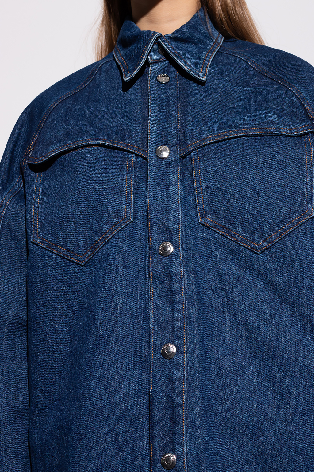 Nanushka Oversize denim shirt