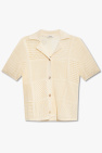 Nanushka cream ‘Talissa’ openwork shirt