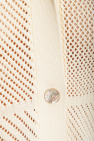 Nanushka cream ‘Talissa’ openwork shirt