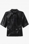 Nanushka BLACK ‘Sabine’ vegan leather shirt