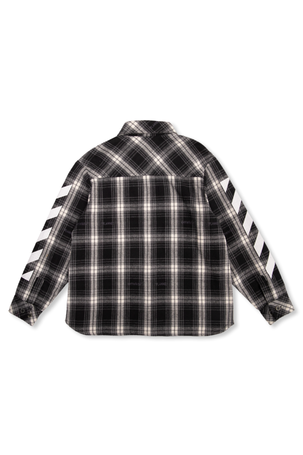 Off-White Kids Checked Red shirt