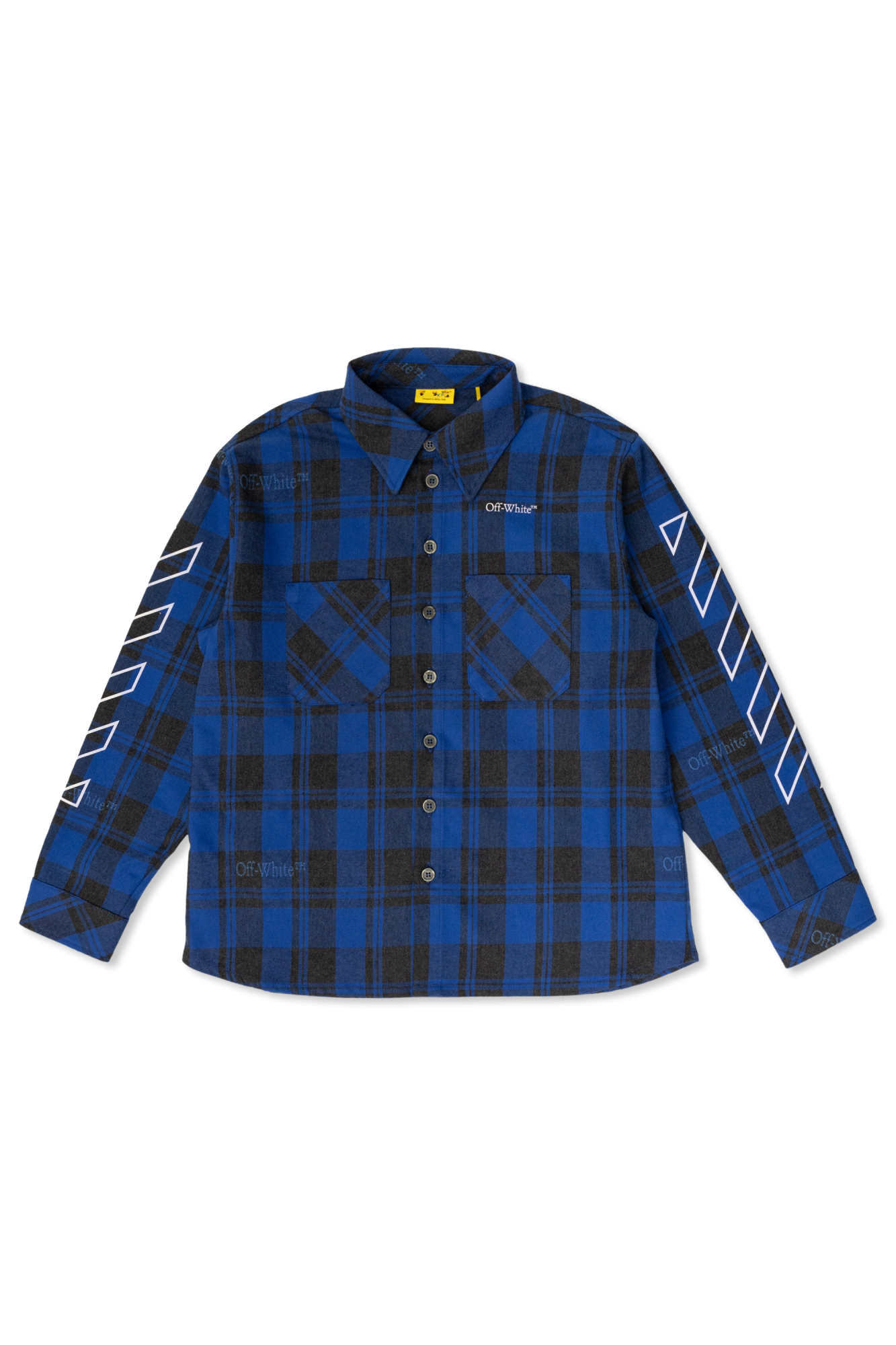 Off-White Kids Checkered shirt with logo