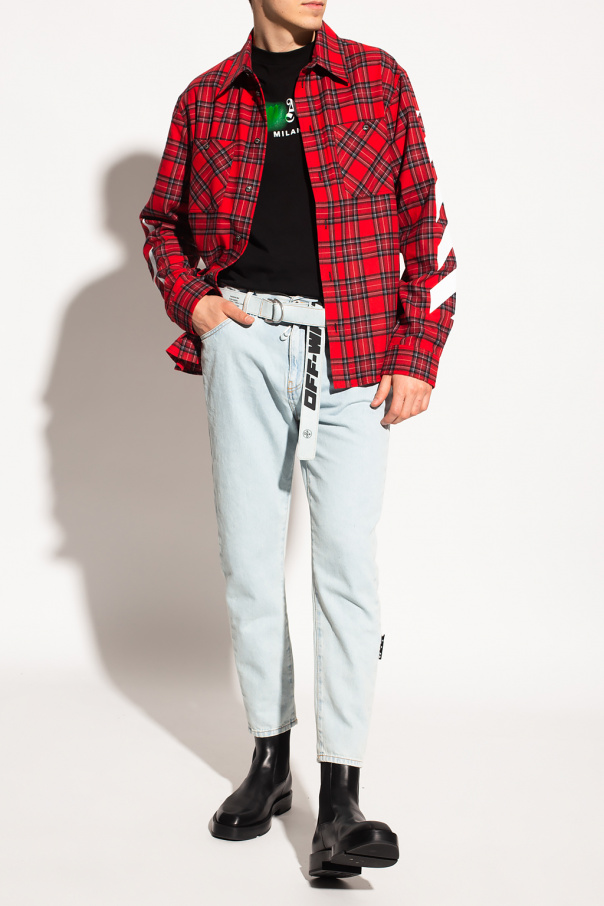 Off-White Checked shirt with pockets