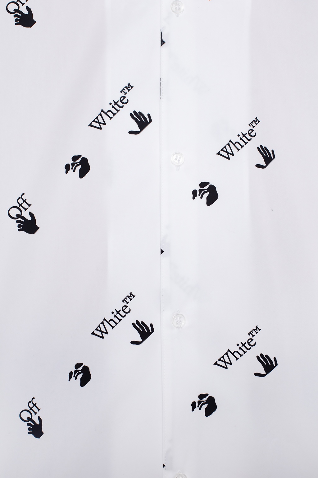 Off-White Fit is standard width w slightly longer length to layer under jackets and coats