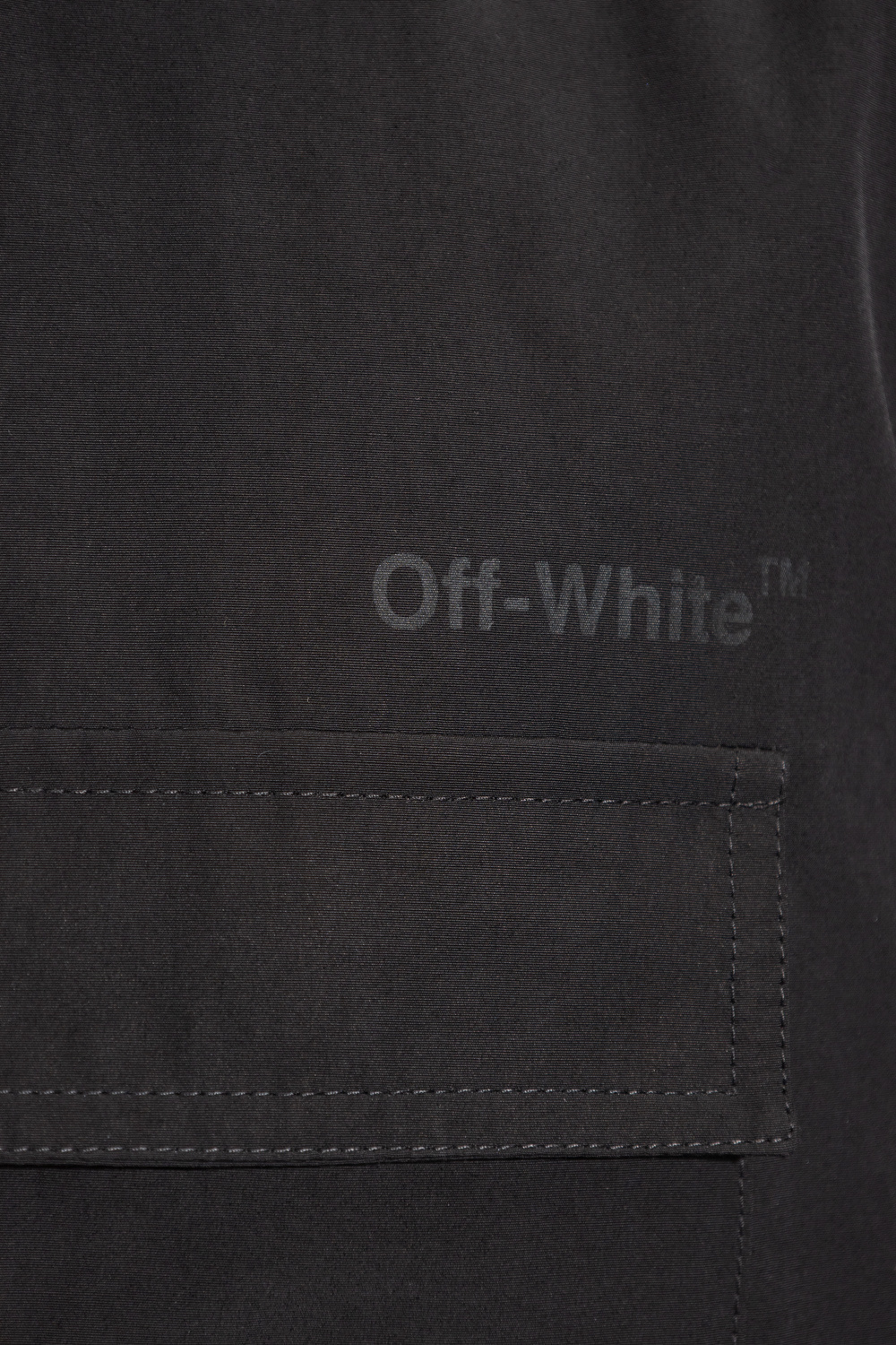 Off-White Leather Aviator Jacket