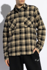 Off-White beige Plaid pattern shirt