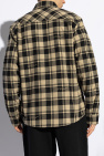 Off-White beige Plaid pattern shirt