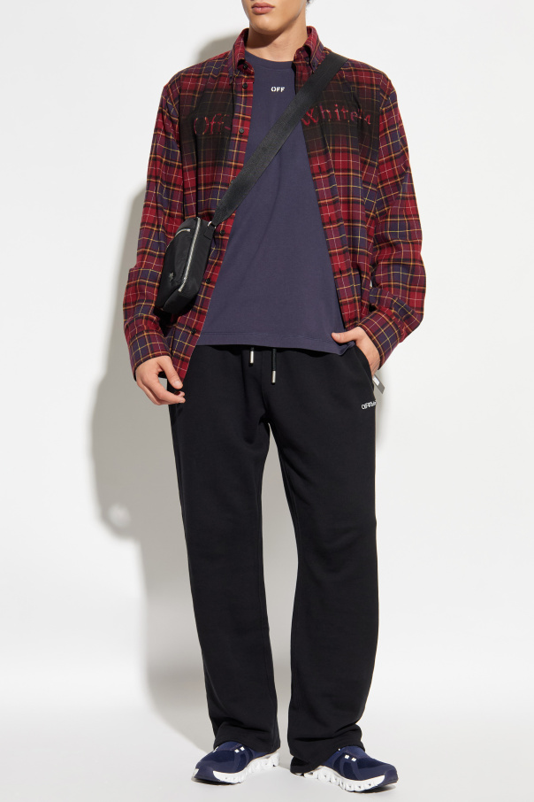 Off-White Hemd mit Karomuster