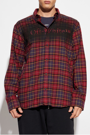 Off-White Hemd mit Karomuster