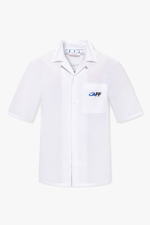 Off-White Celio T-shirt bianca con scollo a V