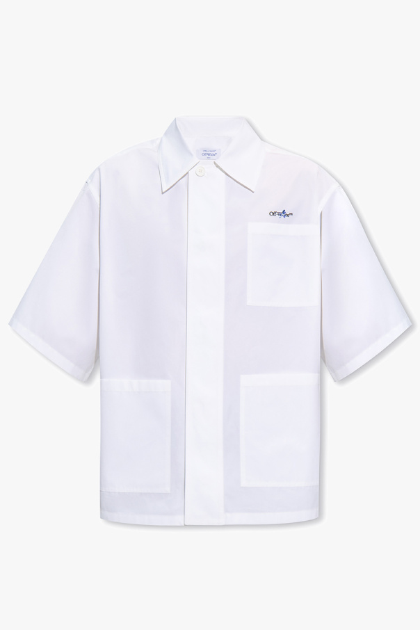 Off-White Tee-shirt Homme Shc07421 Bleu