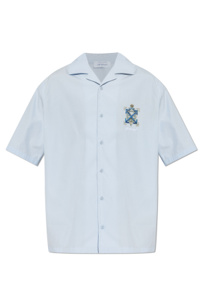 Camisa con estampado colorido y lentejuelas brillantes