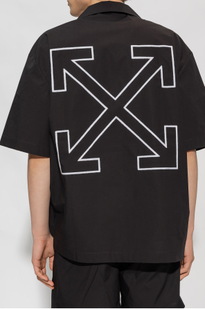 Off-White Shirt navy with logo