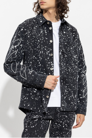 Off-White Shirt with paint splatter effect
