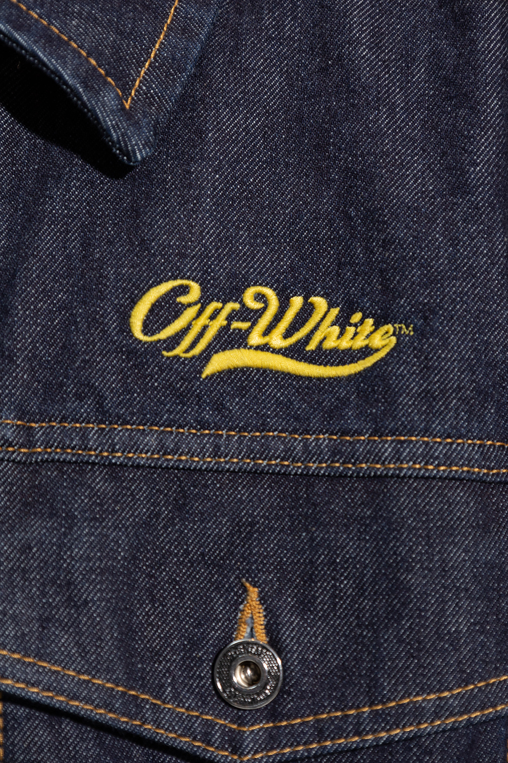Off-White rick owens collarless snap button shirt item