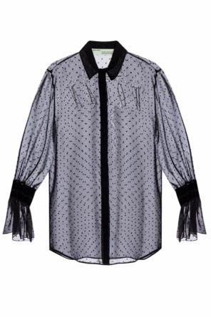 Koszula z wyszytym wzorem od Off-White