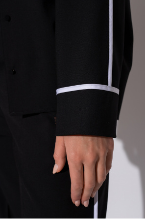 Off-Czarny Rick Owens wraped bolero jacket