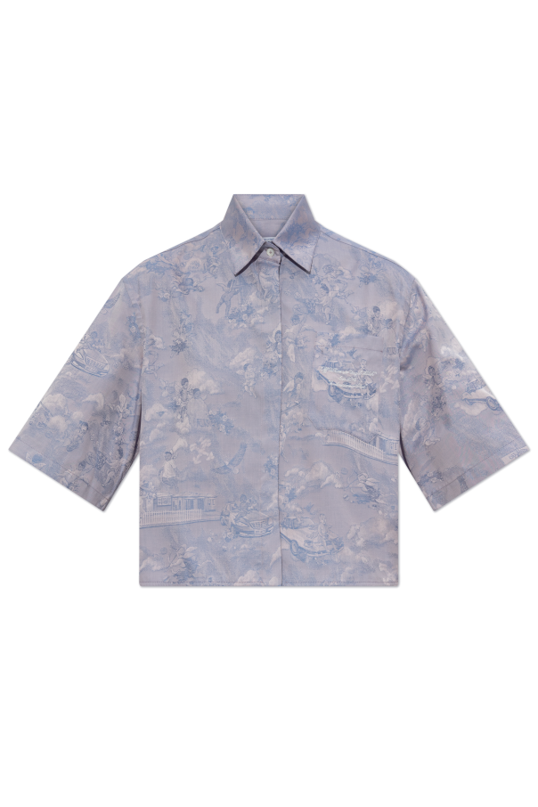 Off-White Hemd mit Tasche