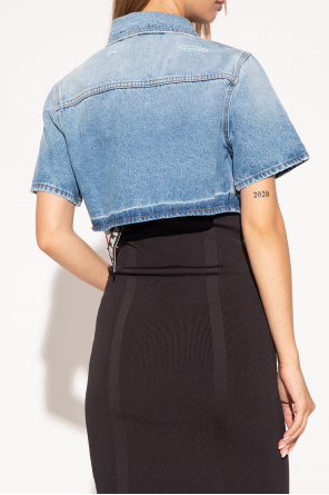 Off-White Cropped denim shirt