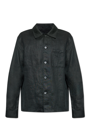 Camisa de lino con bolsillo