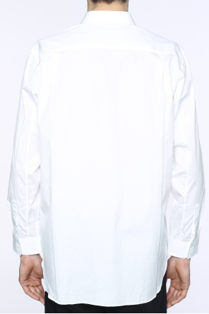 T-shirt patch grigia a maniche corte e collo rotondo di Patched shirt