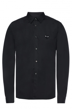 Logo-appliqued classic shirt