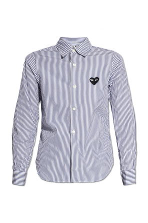 Striped shirt od Burberry Kids logo-print short-sleeve shirt Weiß