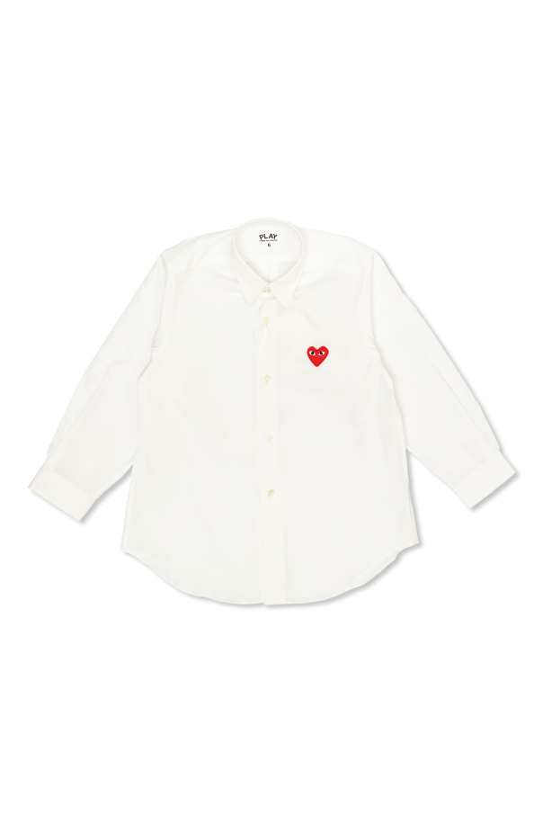 Comme des Garçons Play Kids Patched shirt