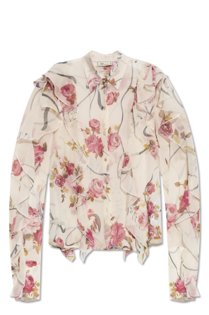 Shirt with floral pattern