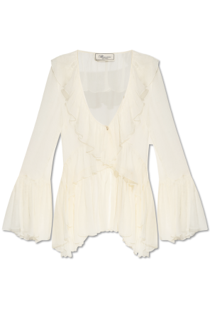Seidentop mit rüschen od od Blumarine Seidentop mit rüschen od Blumarine