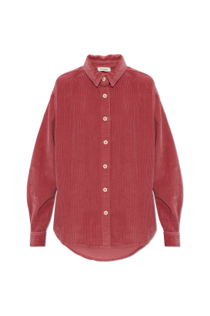 Oversized corduroy shirt