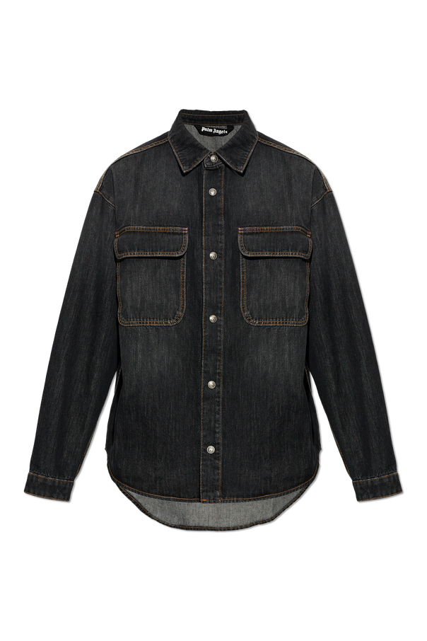 Denim shirt with pockets od Palm Angels