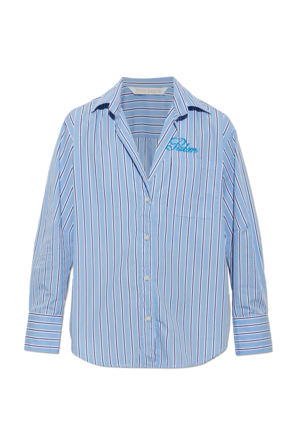 Shirt with a striped pattern od Palm Angels