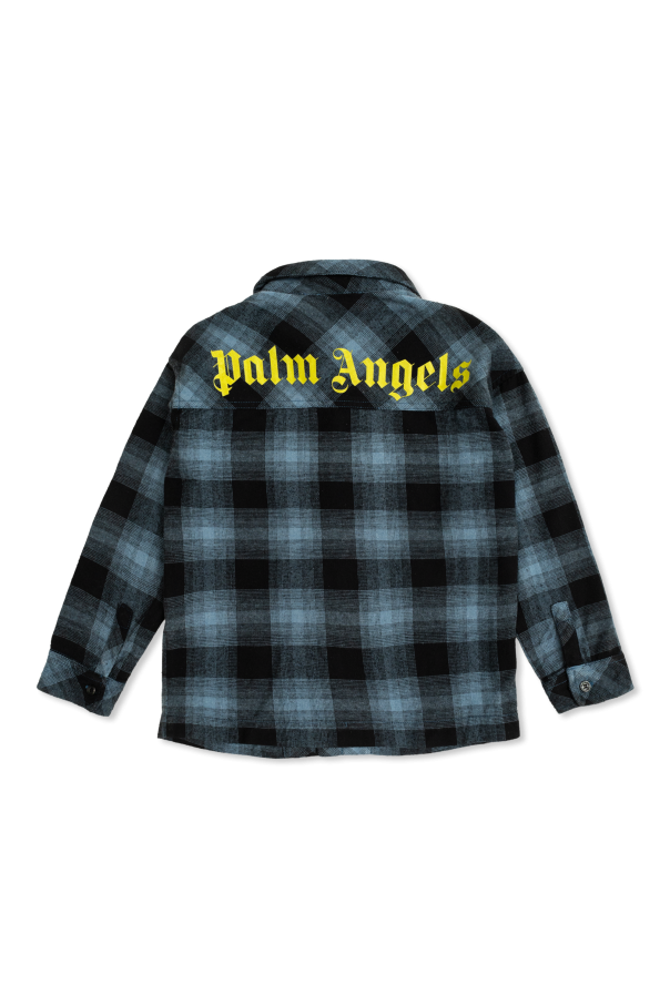 Palm Angels Kids Flanelowa koszula