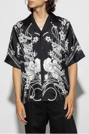 Amiri Silk shirt with floral motif