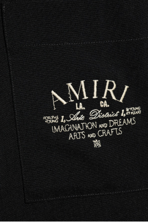 Amiri lightweight button-front jacket Schwarz