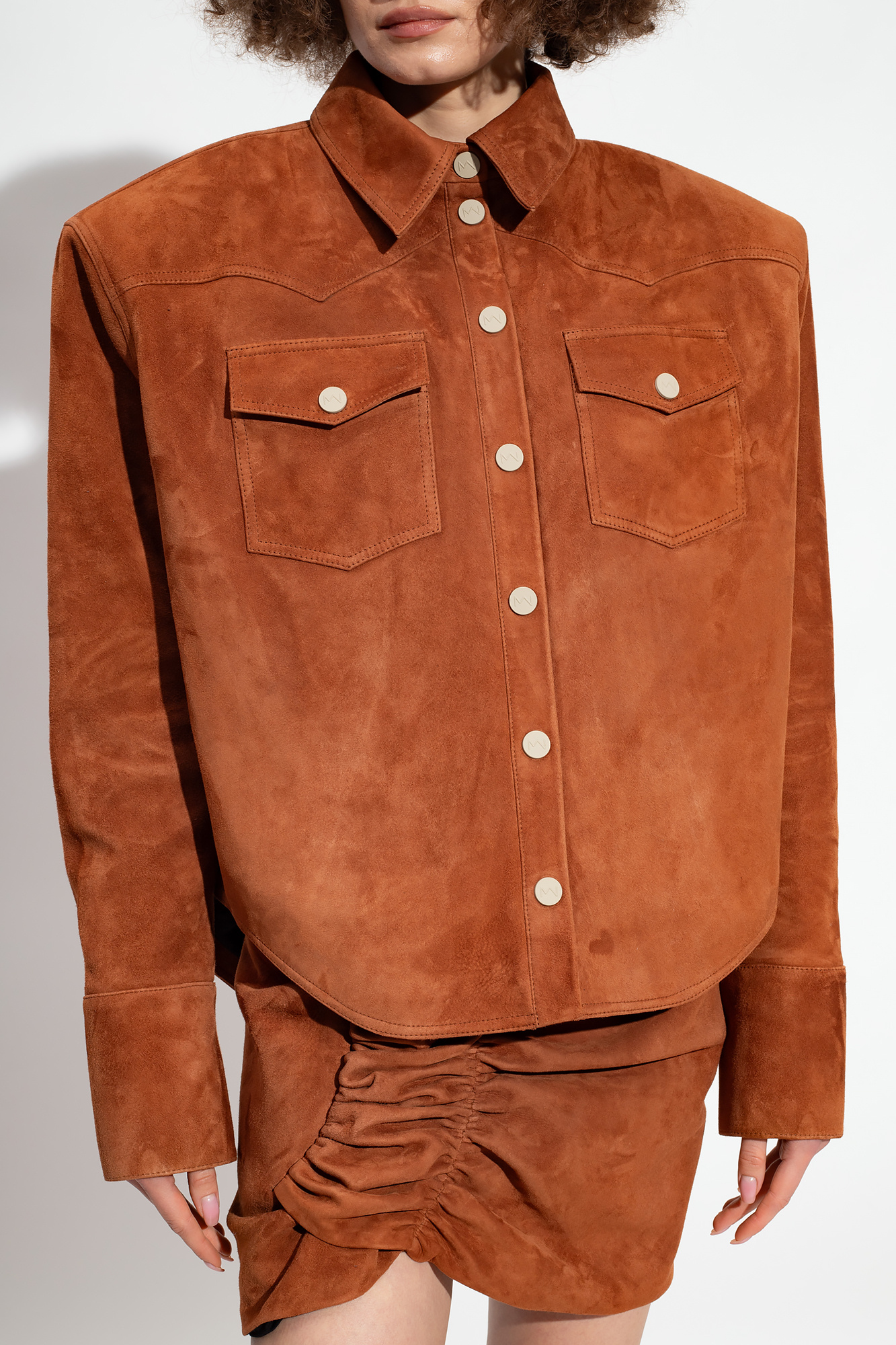 The Mannei ‘Erskine’ leather shirt