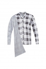 Comme des Garçons Homme Plus Checked asymmetrical shirt