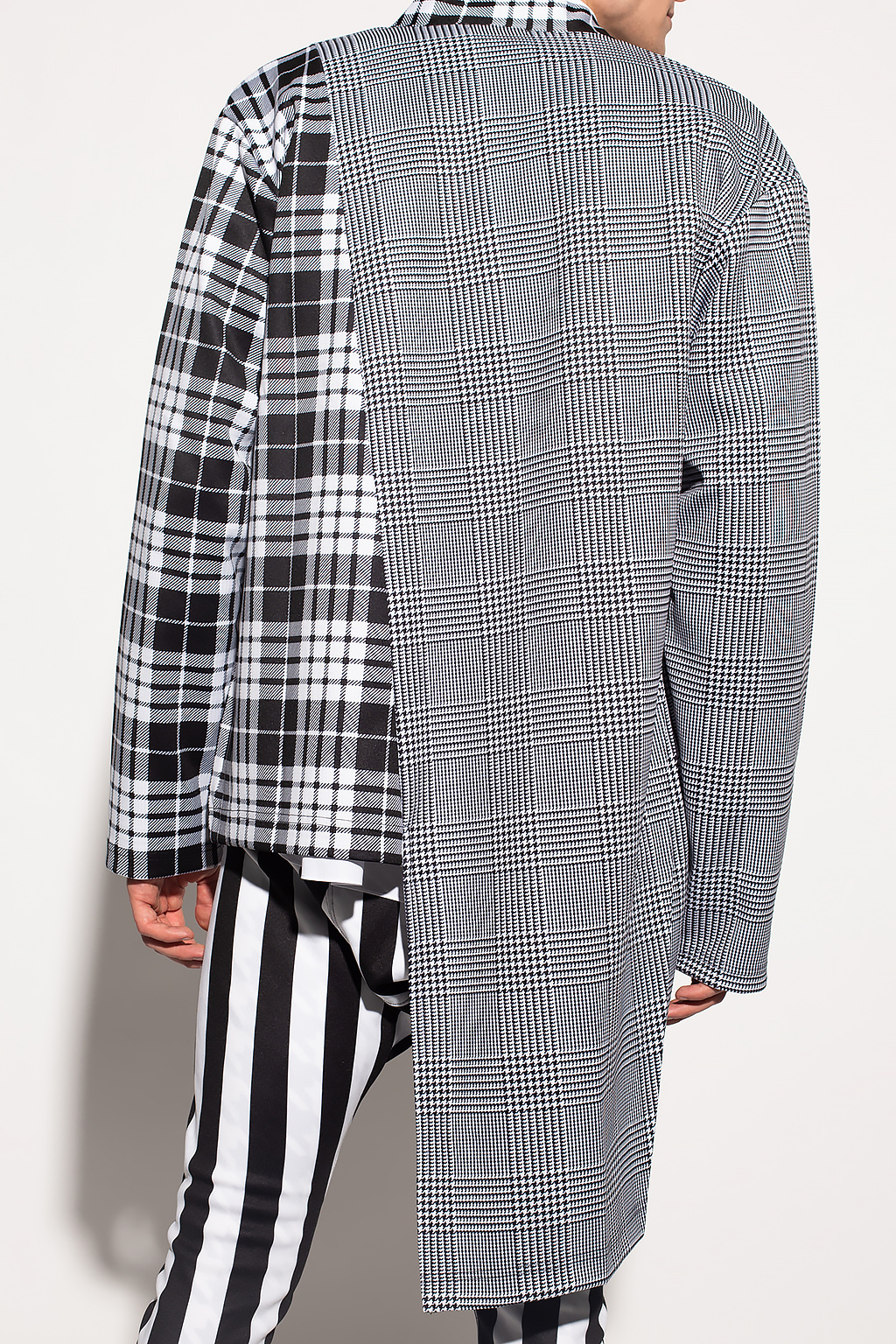 Comme des Garcons Homme Plus Checked asymmetrical shirt