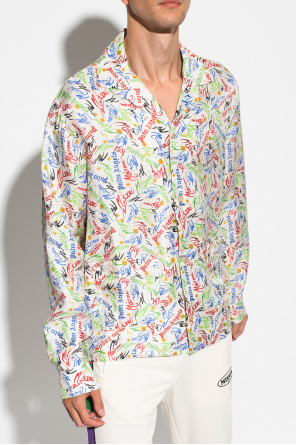 Palm Angels Tropical Printed Short Sleeve Shirt