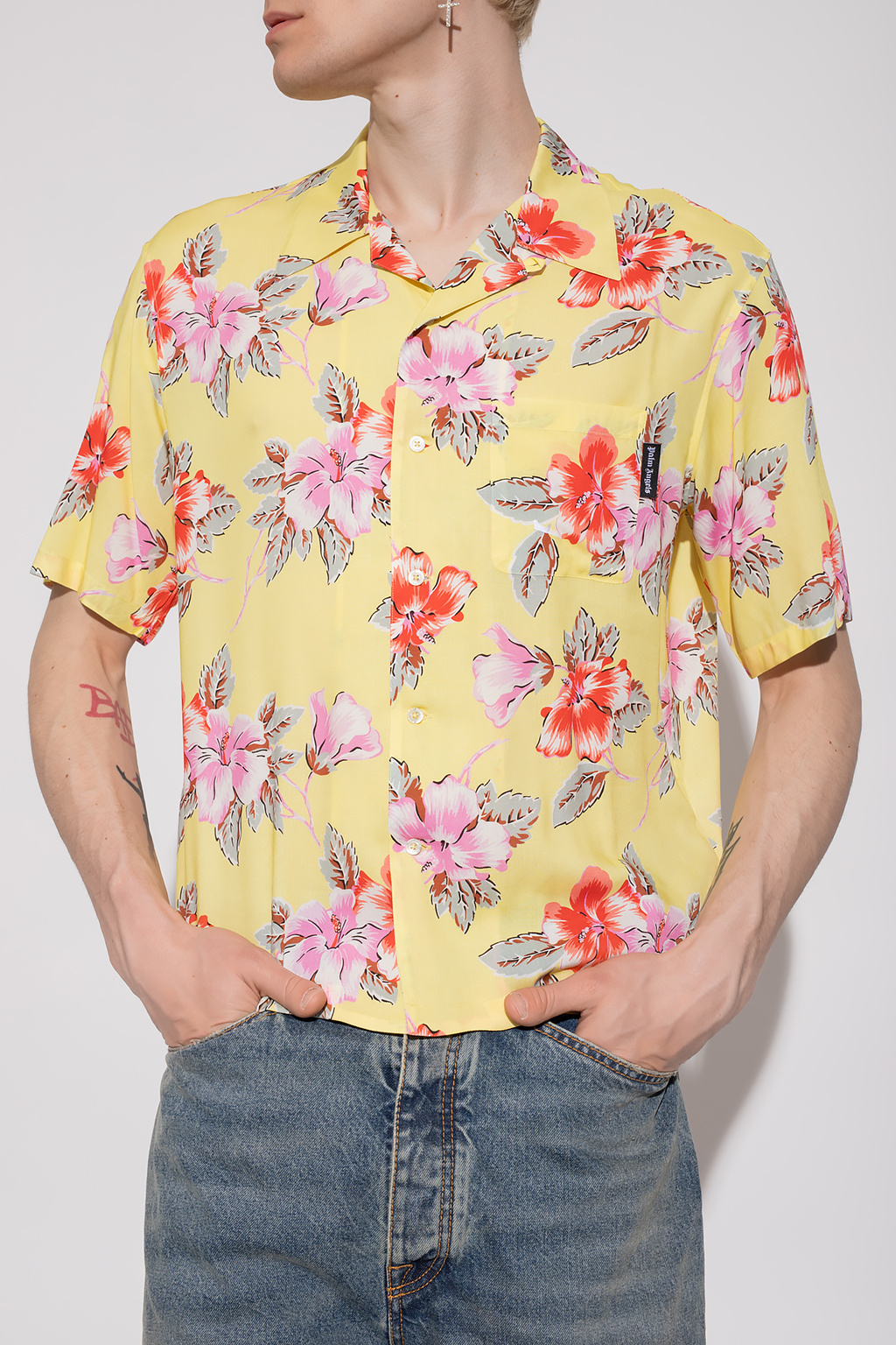 Palm Angels Shirt with floral motif