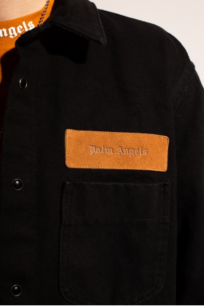 Palm Angels Denim jacket with logo