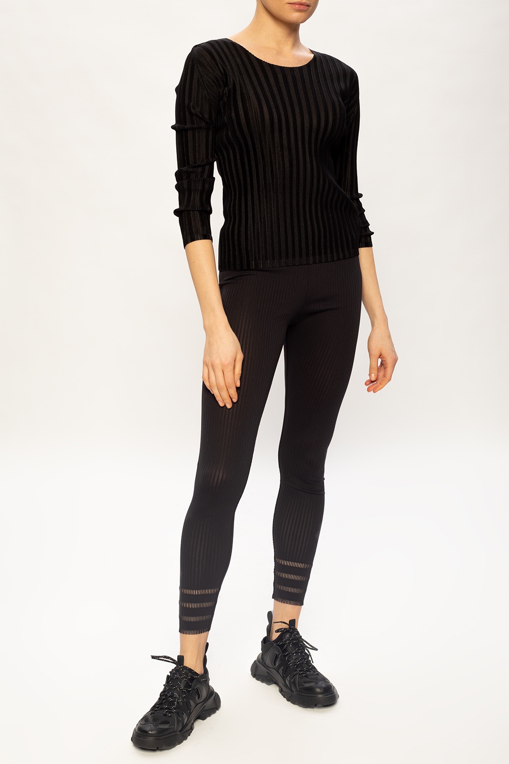 Issey Miyake Pleats Please Long-sleeved top