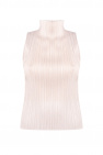 Issey Miyake Pleats Please GREY Pleated sleeveless top