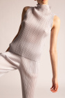 Issey Miyake Pleats Please GREY Pleated sleeveless top