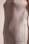 Issey Miyake Pleats Please GREY Pleated sleeveless top