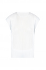 Dolce & Gabbana logo patch track jacket Pleated sleeveless top