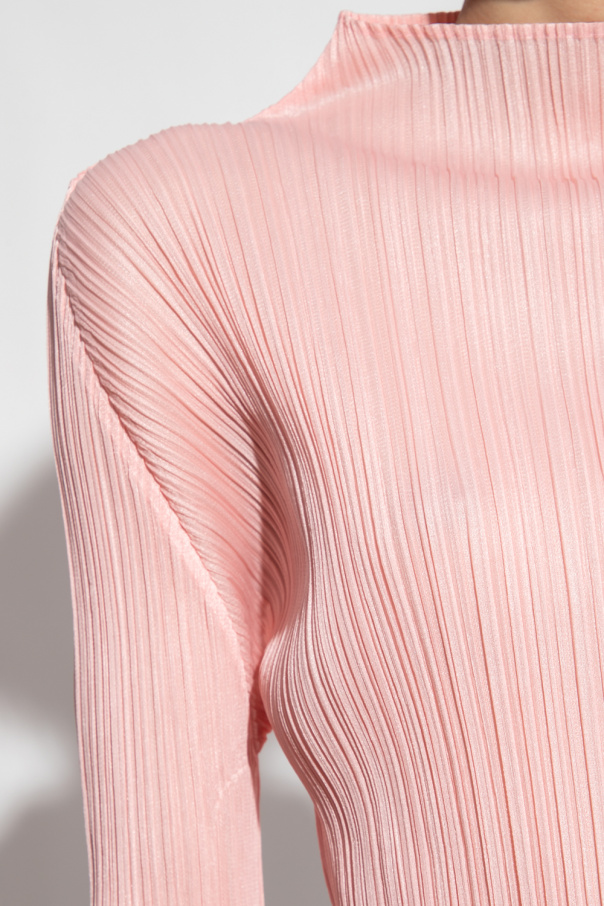Pink Pleated top Issey Miyake Pleats Please - SANDRO T-Shirt mit 
